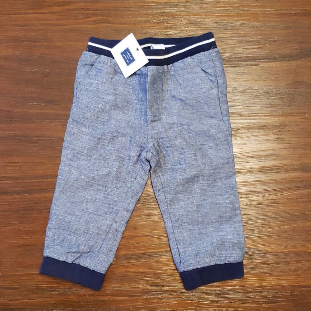 Janie and Jack boys blue pants 12-18 months